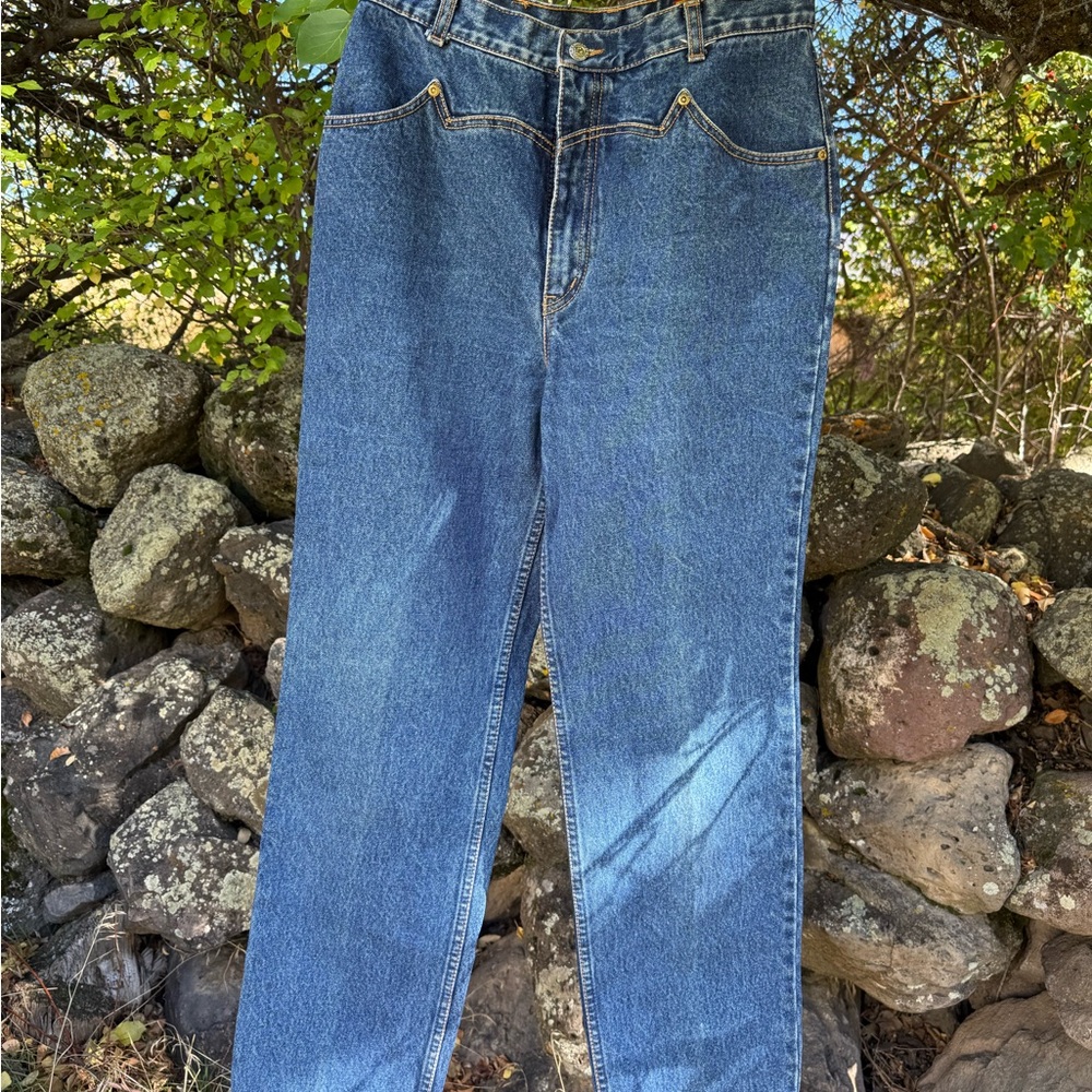 Men's Blue Straight-Leg Jeans